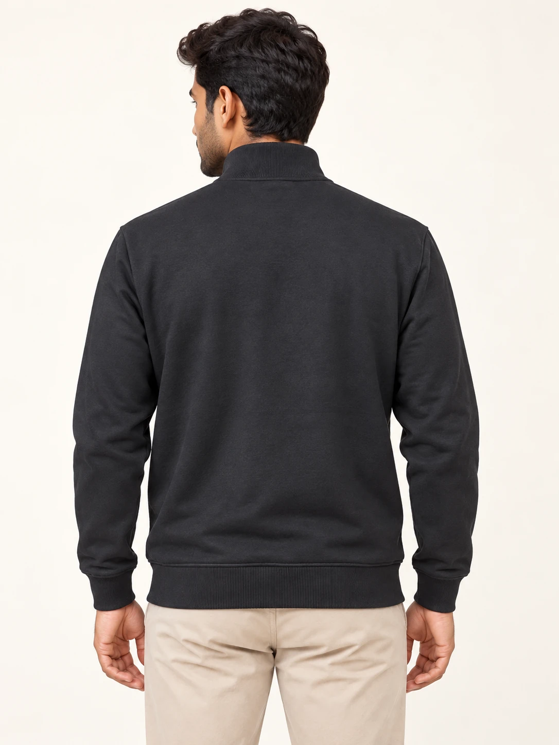 Charcoal Full Sleeves Zipper Jacket - view 4